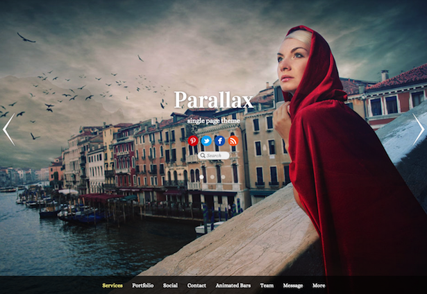 Parallax scrolling